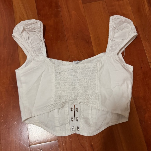 Garage XS white bustier top - Picture 2 of 3